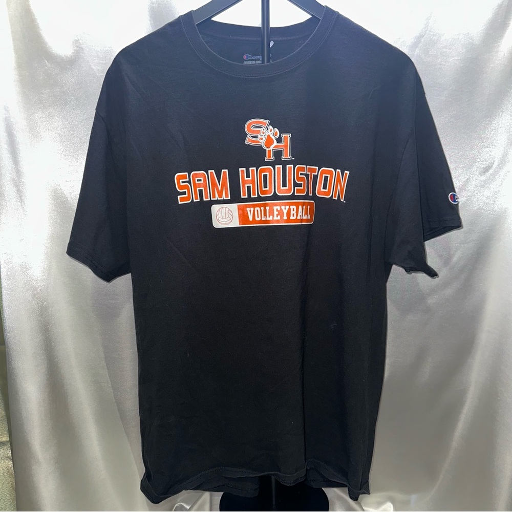 Champion Black Sam Houston Volleyball Tee